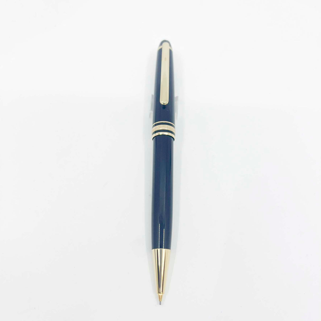 Montblanc #165 Black Classique Mechanical Pencil 0.7mm - Gold-Plated Trim