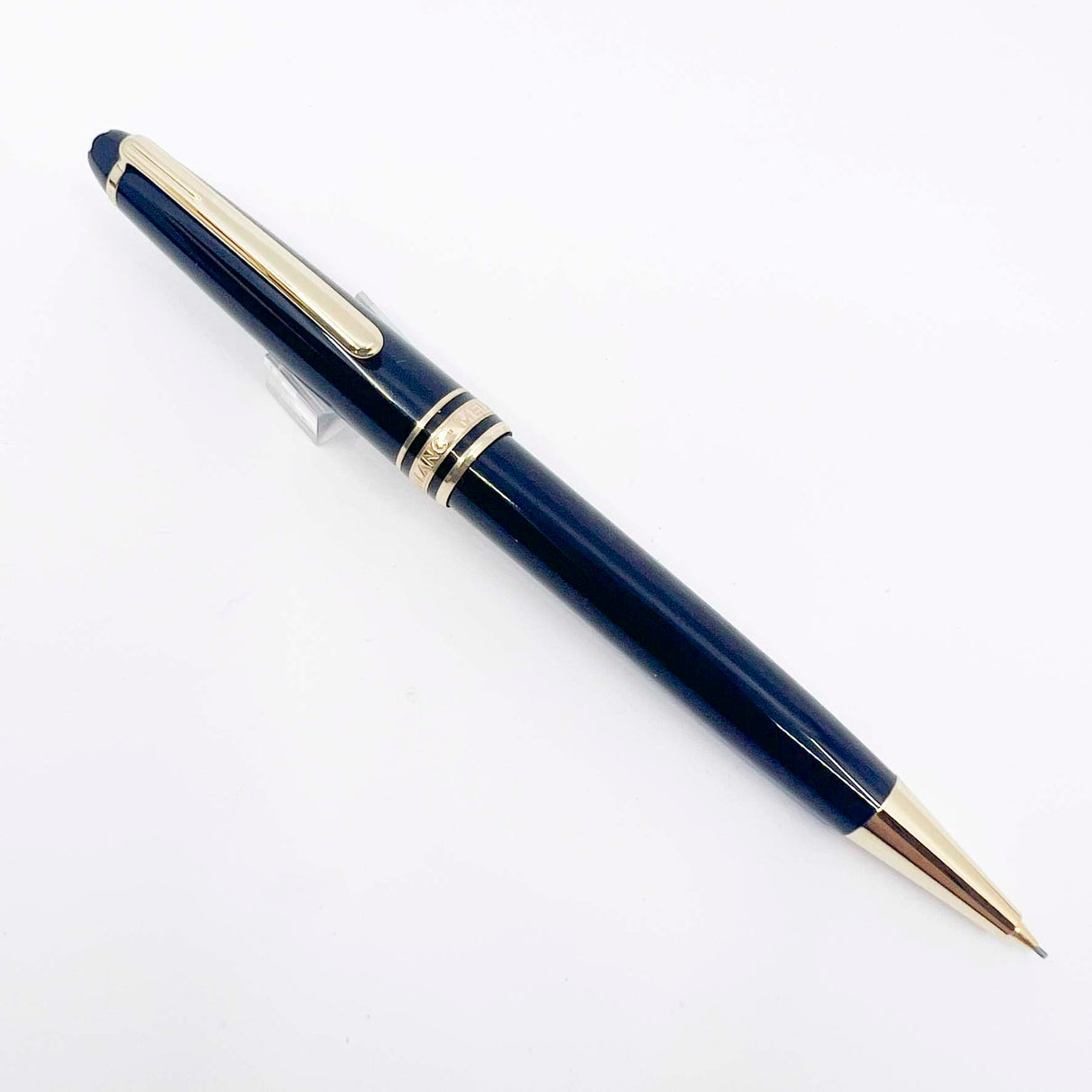 Montblanc #165 Black Classique Mechanical Pencil 0.7mm - Gold-Plated Trim