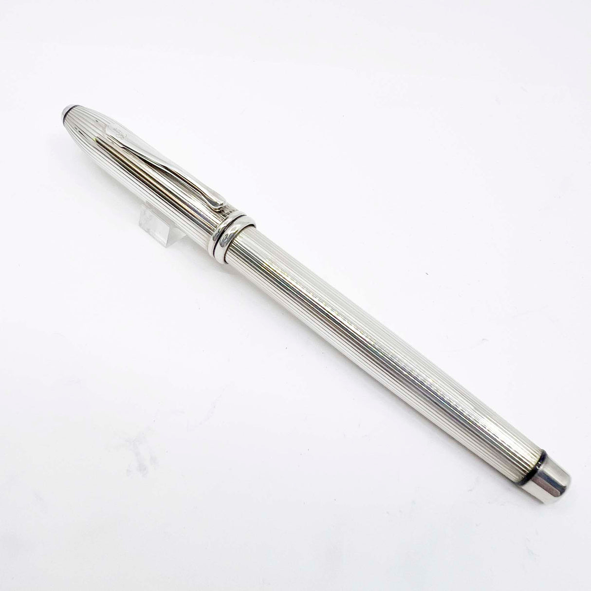 Cross Townsend Sterling Silver Fountain Pen - Made in USA - Fine 18kt Gold  Nib