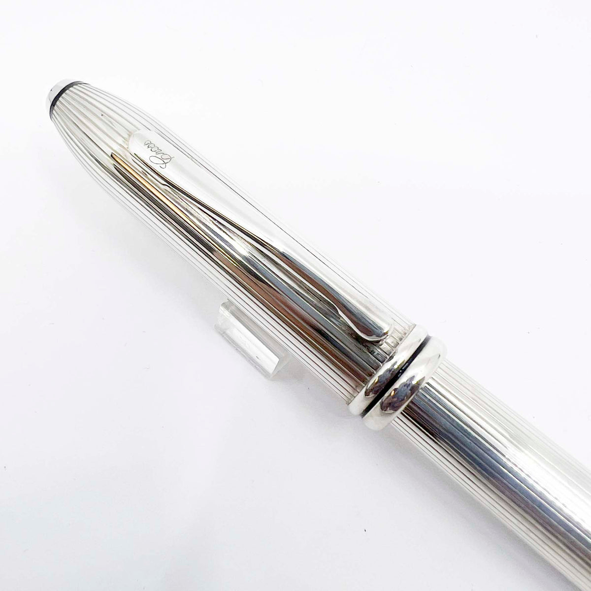 Cross Townsend Sterling Silver Fountain Pen - Made in USA - Fine 18kt Gold  Nib