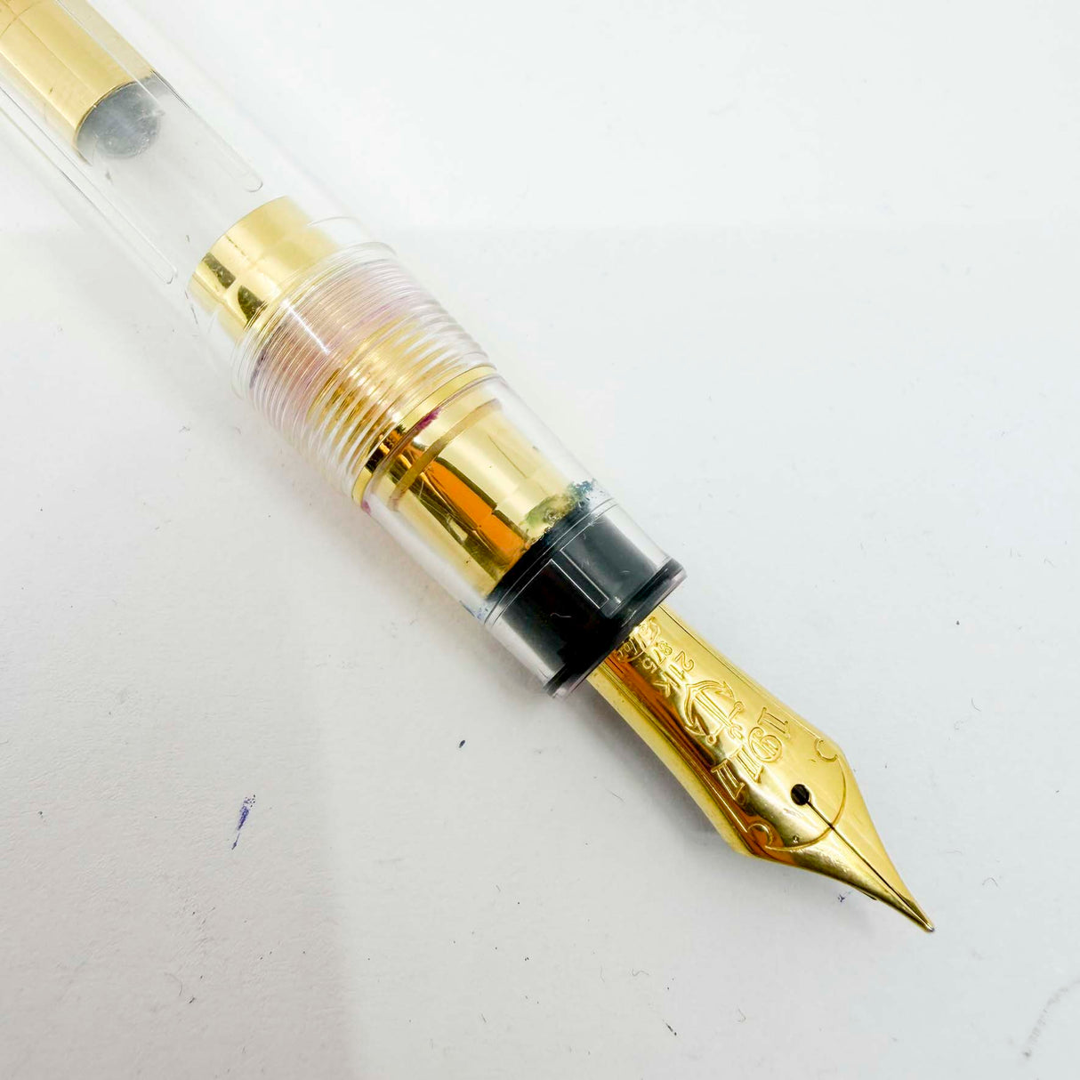 Sailor 1911L Large Transparent Demonstrator Fountain  Pen - Medium 21kt Gold Nib