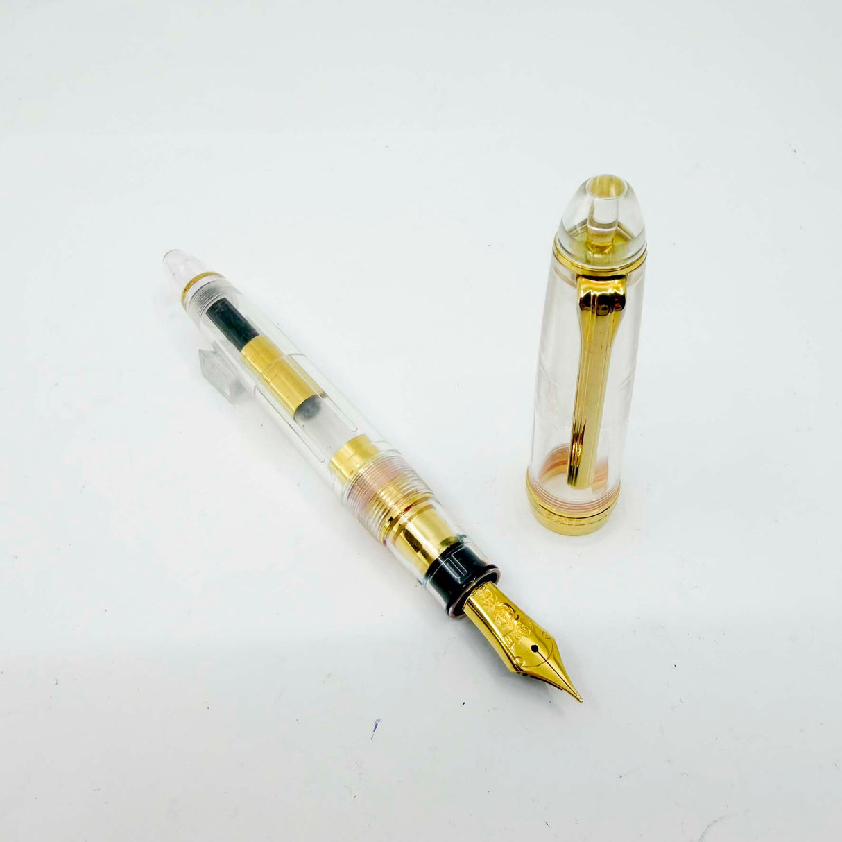 Sailor 1911L Large Transparent Demonstrator Fountain  Pen - Medium 21kt Gold Nib