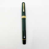 Omas Italia '90 Racing Green Facetted Large Paragon Fountain Pen - Medium 18kt Gold Nib