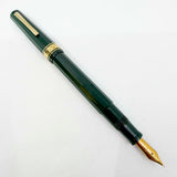 Omas Italia '90 Racing Green Facetted Large Paragon Fountain Pen - Medium 18kt Gold Nib
