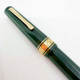 Omas Italia '90 Racing Green Facetted Large Paragon Fountain Pen - Medium 18kt Gold Nib