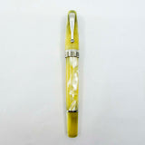Montegrappa Historia Lustrous "Ivory Parchment" Celluloid Limited Edition Fountain Pen - Medium 18kt Gold Nib