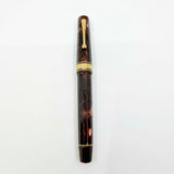 OMAS Paragon "Scarlet Red" (Marble Burgundy) Celluloid  Fountain Pen -  Medium 18kt Gold Nib (1992)