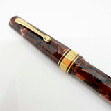 OMAS Paragon "Scarlet Red" (Marble Burgundy) Celluloid  Fountain Pen -  Medium 18kt Gold Nib (1992)
