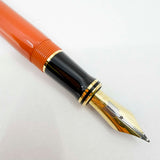 Parker "Big Red" (Orange) Duofold Centennial (Largest Size) Fountain Pen - Medium 18kt Gold Nib