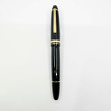 Montblanc #147 Traveler Black Resin LeGrand Meisterstuck Fountain Pen - Fine 14kt Gold Nib - CARTRIDGE FILL ONLY