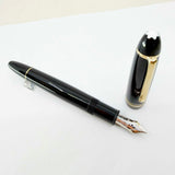 Montblanc #147 Traveler Black Resin LeGrand Meisterstuck Fountain Pen - Fine 14kt Gold Nib - CARTRIDGE FILL ONLY