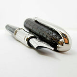 Cartier Louis Cartier Dandy Crocodile Scales Engraved Wood Body Limited Edition Fountain Pen - Medium 18kt Gold Nib