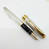 Parker Sonnet Fougere Sterling Silver Fountain Pen - Fine 18kt Gold Nib