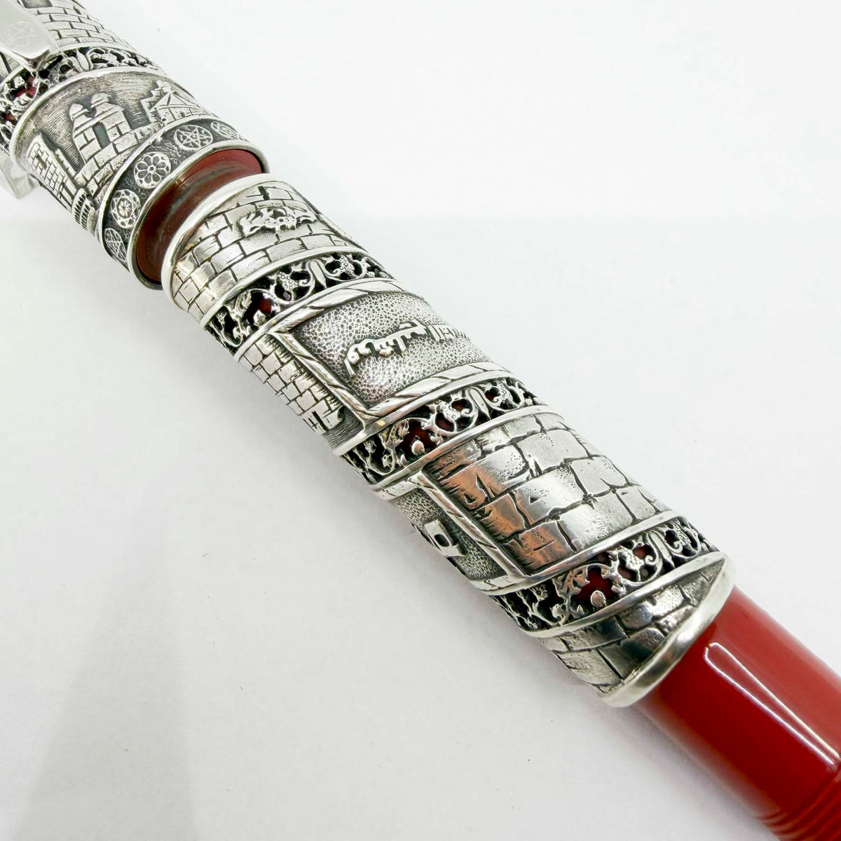 OMAS Jerusalem 3000 Limited Edition Sterling Silver Fountain Pen (1996) - Broad 18kt Gold Nib