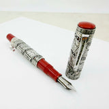 OMAS Jerusalem 3000 Limited Edition Sterling Silver Fountain Pen (1996) - Broad 18kt Gold Nib
