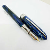 Visconti Early Van Gogh Maxi Ocean Blue Fountain Pen - Large Medium 14kt Gold Nib