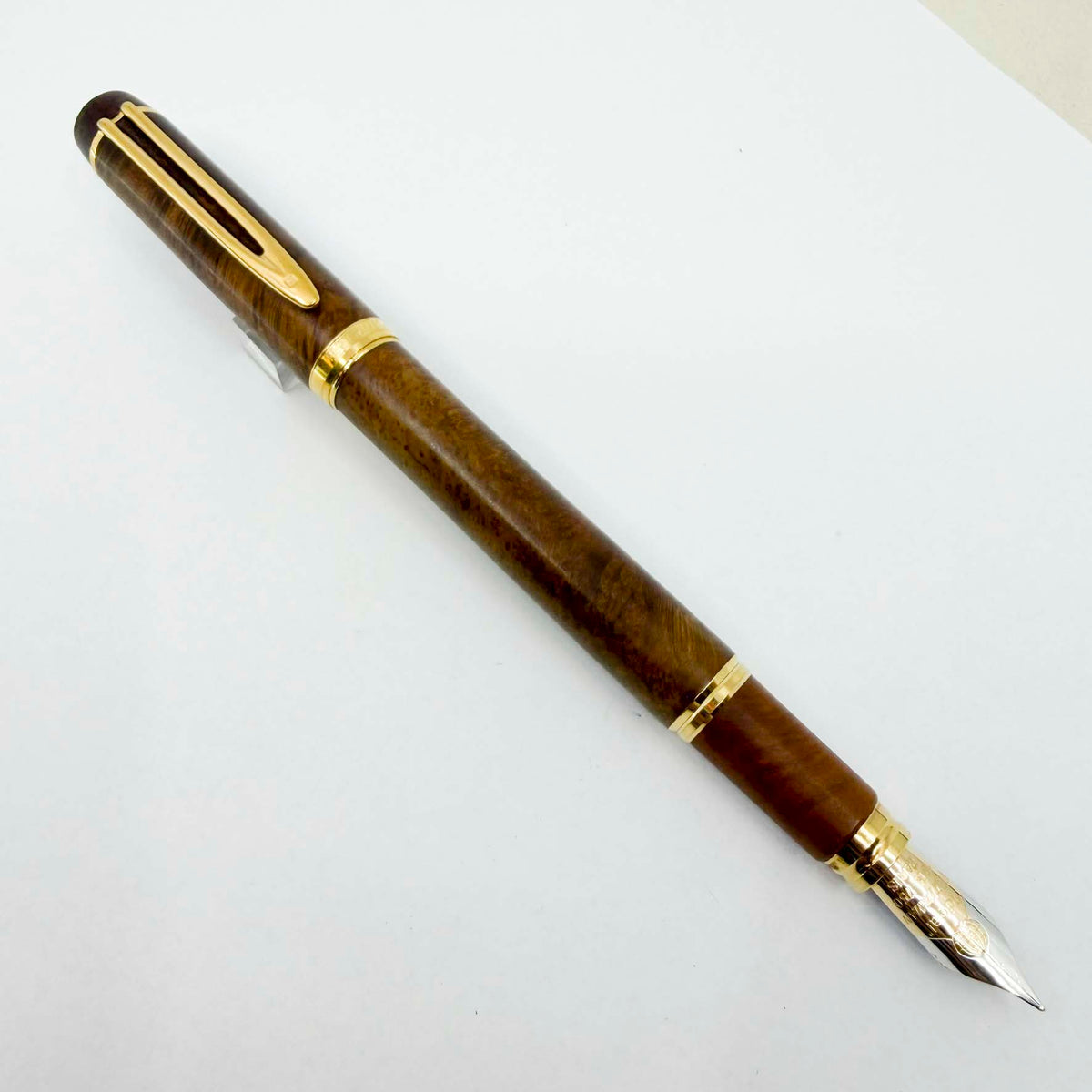 Waterman Man 100 Briarwood  Fountain Pen - Fine 18kt Gold Nib