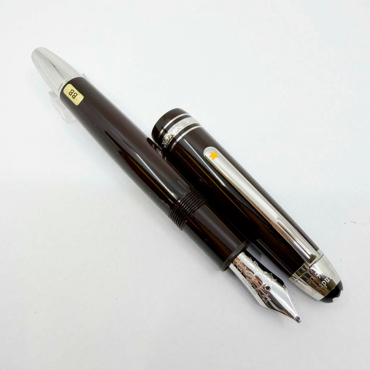 Montblanc Le Petit Prince & Aviator LeGrand #146 Brown Resin Fountain Pen - Double Broad 14kt Gold Nib