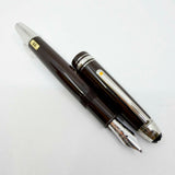 Montblanc Le Petit Prince & Aviator LeGrand #146 Brown Resin Fountain Pen - Double Broad 14kt Gold Nib