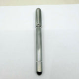 Dunhill Sidecar Brushed Stainless Steel Fountain Pen - Medium 18kt Gold Nib - MINT