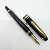 Montblanc Meisterstuck Mozart Black Resin Fountain Pen - Medium 14kt Gold  Nib