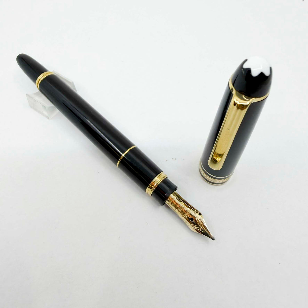 Montblanc Meisterstuck Mozart Black Resin Fountain Pen - Medium 14kt Gold  Nib