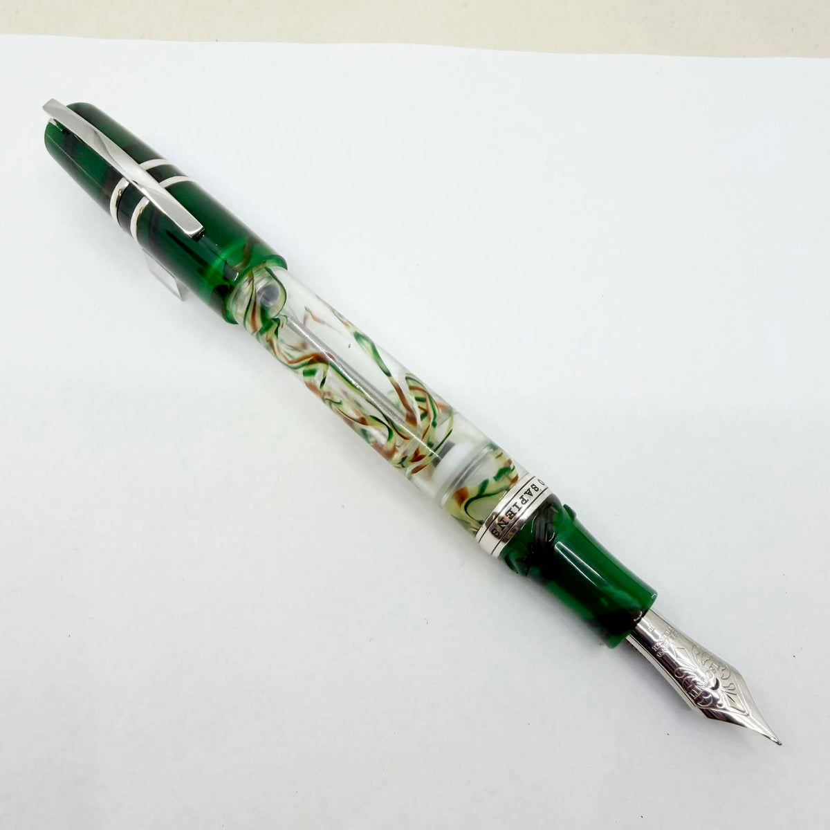 Visconti Limited Edition Homo Sapiens Florentine Hills Demonstrator Fountain Pen #0056/1000 - Very Flexible Fine 23K Palladium Nib