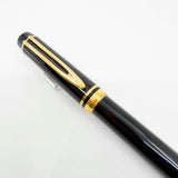 Waterman Man 100 Black Fountain Pen - Fine 18kt Gold Nib