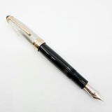 Montblanc Meisterstuck 75th Anniversary "1924" LeGrand Doue Numbered Limited Edition Solitaire Barleycorn Sterling Silver Fountain Pen - Medium 18kt Gold Nib - MINT