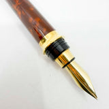 S.T. Dupont Montparnasse Chairman (Largest) Tortoiseshell Laque de Chine Fountain Pen - Medium 18kt Gold Nib