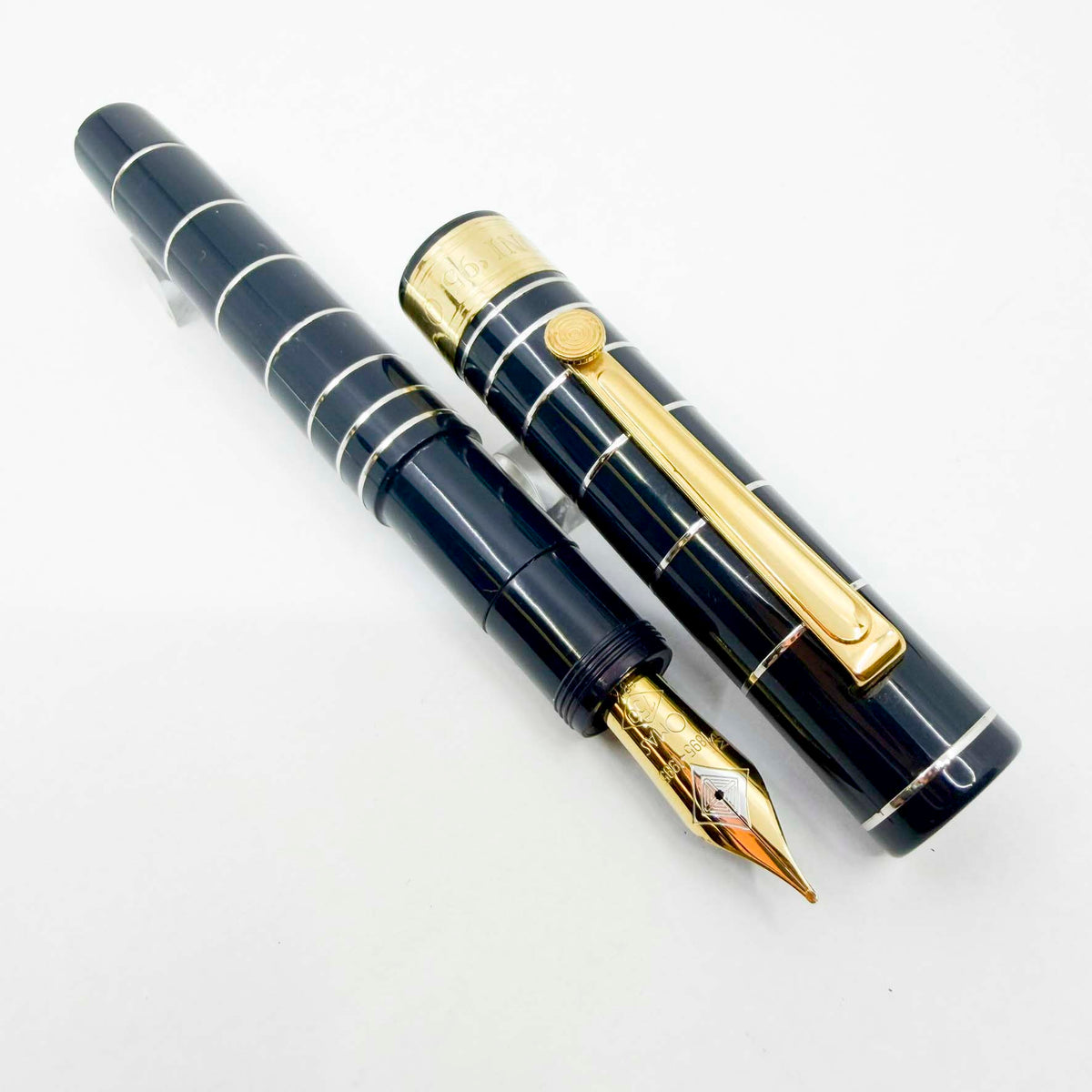 OMAS Dark Blue Marconi Limited Edition Fountain Pen - Medium 18kt Gold Nib