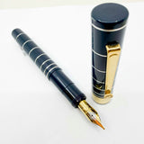 OMAS Dark Blue Marconi Limited Edition Fountain Pen - Medium 18kt Gold Nib