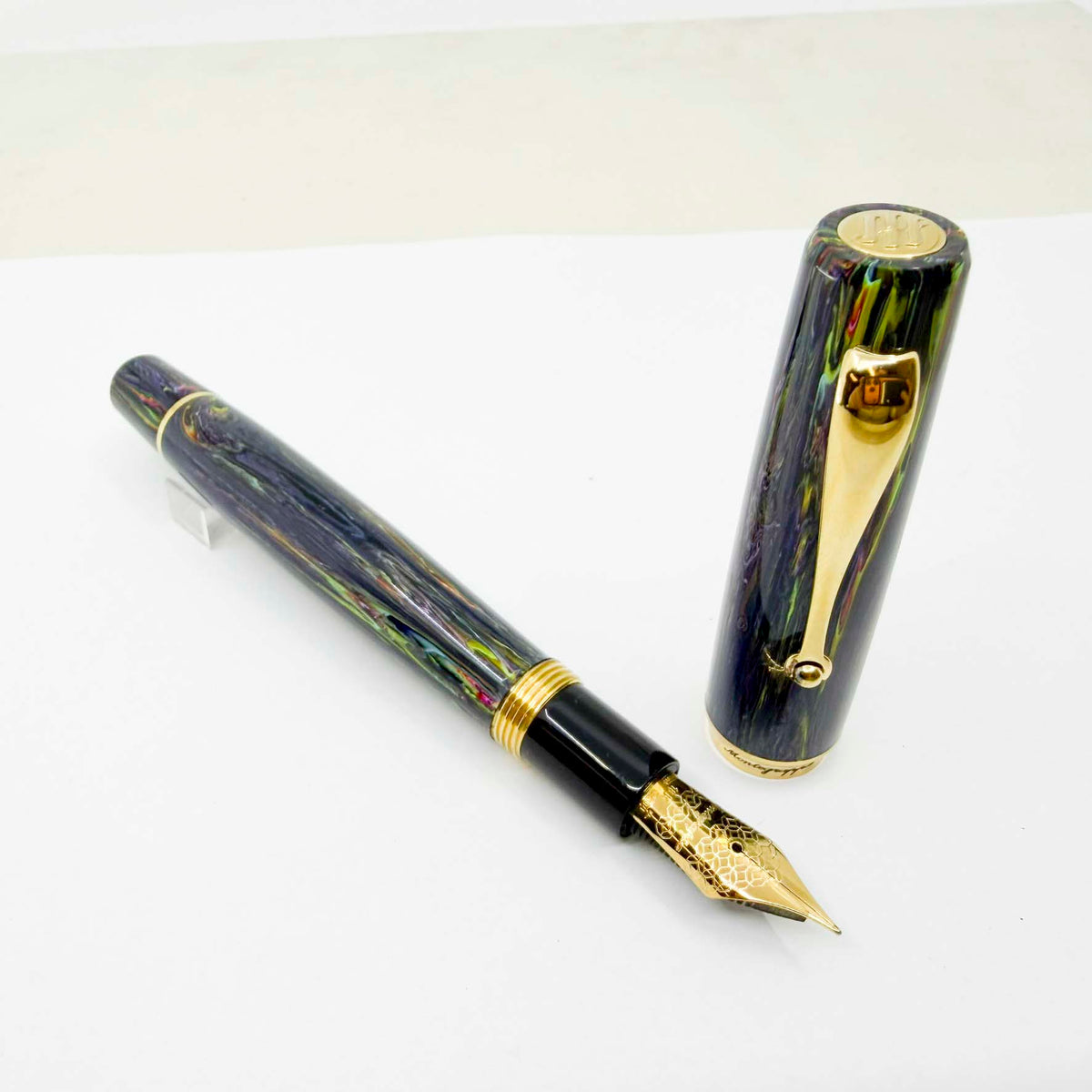 Montegrappa Ammiraglio Aquarius Limited Edition Fountain Pen #20 Of Only 25 Pens! - Fine 18kt Gold Large #8 Nib