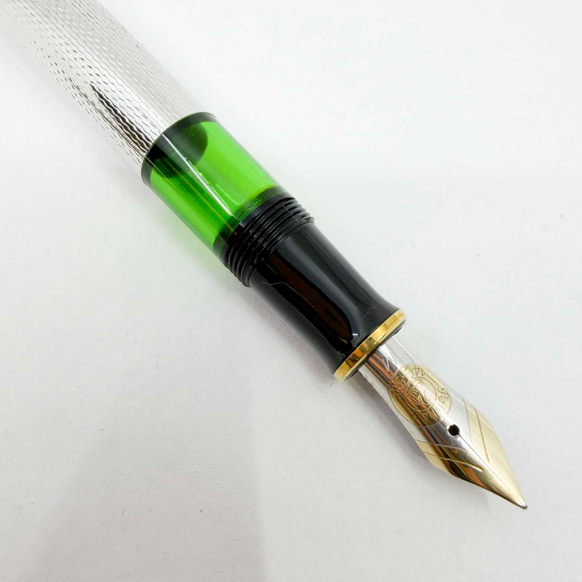 Pelikan Souveran M750 Silver-Plated 150th Anniversary Silver Jubilee Special Edition Fountain Pen - Medium 18kt Gold Nib