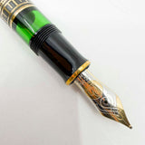 Pelikan M900 Toledo Gold Vermeil Fountain Pen - Medium 18kt Gold Nib - 1990's - Original Box & Certificate Booklet - MINT