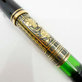Pelikan M900 Toledo Gold Vermeil Fountain Pen - Medium 18kt Gold Nib - 1990's - Original Box & Certificate Booklet - MINT
