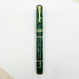 OMAS E.E. Ercolessi Marbled Green Celluloid Limited Edition Fountain Pen - Medium 18kt Gold Nib