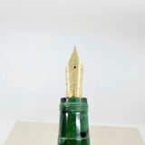 OMAS E.E. Ercolessi Marbled Green Celluloid Limited Edition Fountain Pen - Medium 18kt Gold Nib