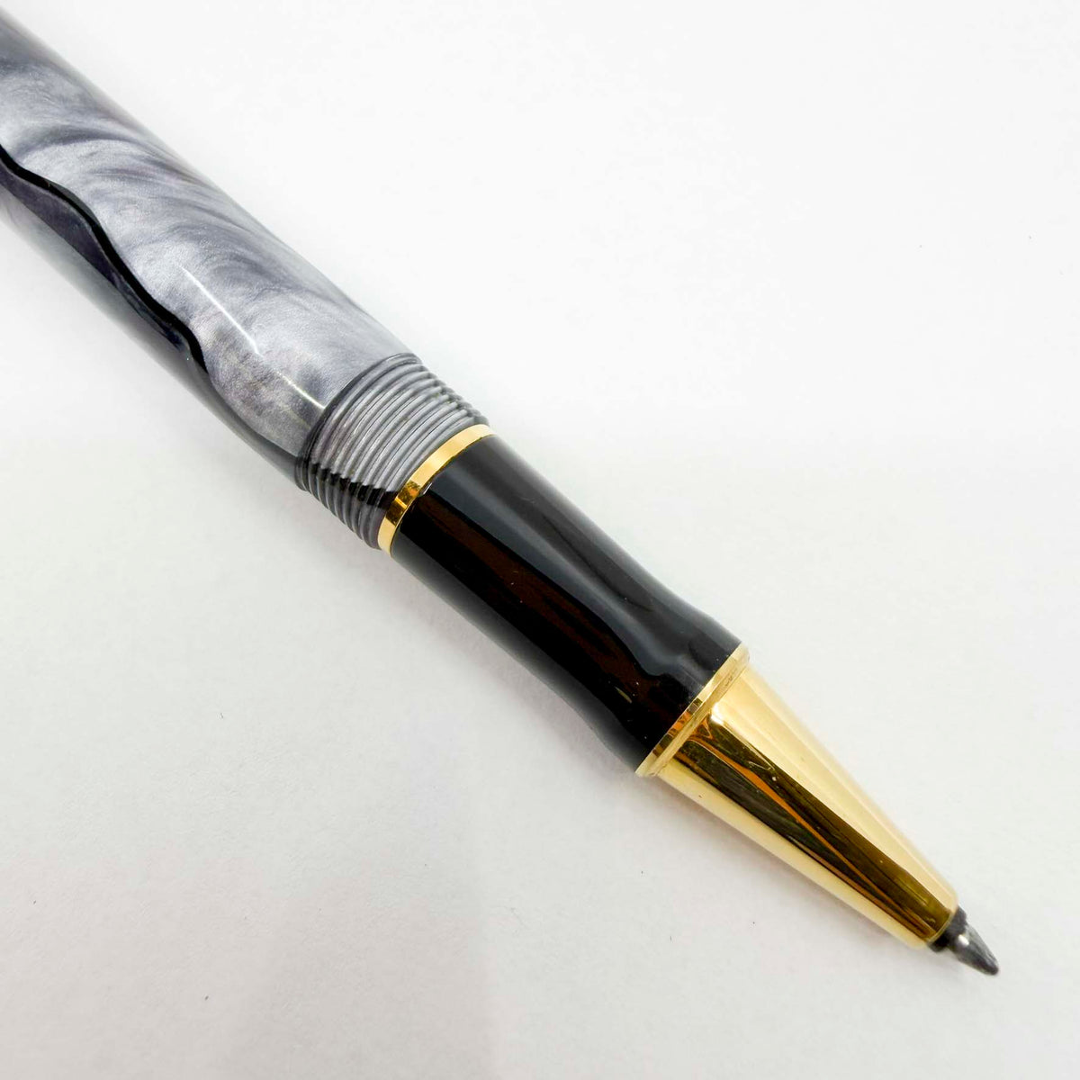 Parker Duofold Marbled Gray, Pearl & Black Rollerball Pen