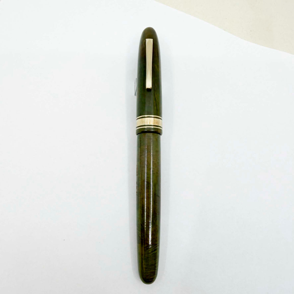 OMAS A. M. 87 Briarwood Fountain Pen (The Oversized Profile Within the Series) - Flexible Medium 14kt Gold Nib (Late 1980s)