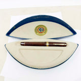 OMAS Cristoforo Colombo II Limited Edition Briarwood Faceted Fountain Pen - Medium 18kt Gold Nib