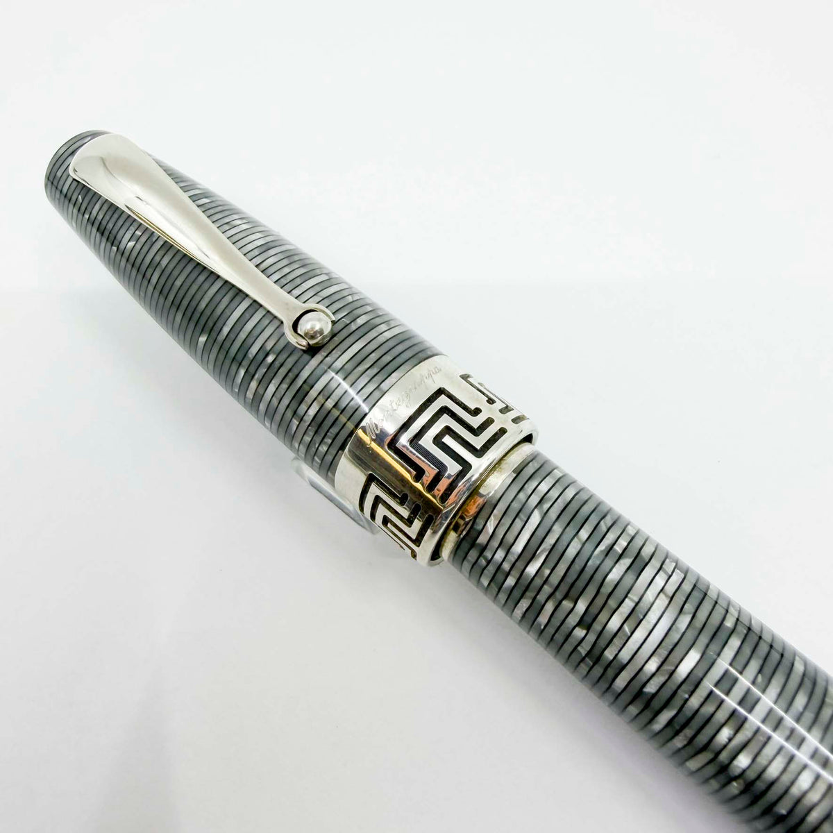 Montegrappa Extra 1930 Special Limited Edition "Shiny Circles Celluloid" Fountain Pen - Fine 19kt Gold Nib - #06 of 35 Pens Made!