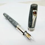 Montegrappa Extra 1930 Special Limited Edition "Shiny Circles Celluloid" Fountain Pen - Fine 19kt Gold Nib - #06 of 35 Pens Made!