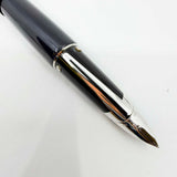 Waterman Edson Black Diamond Fountain Pen - Medium 18kt Gold  Nib - SCARCE!