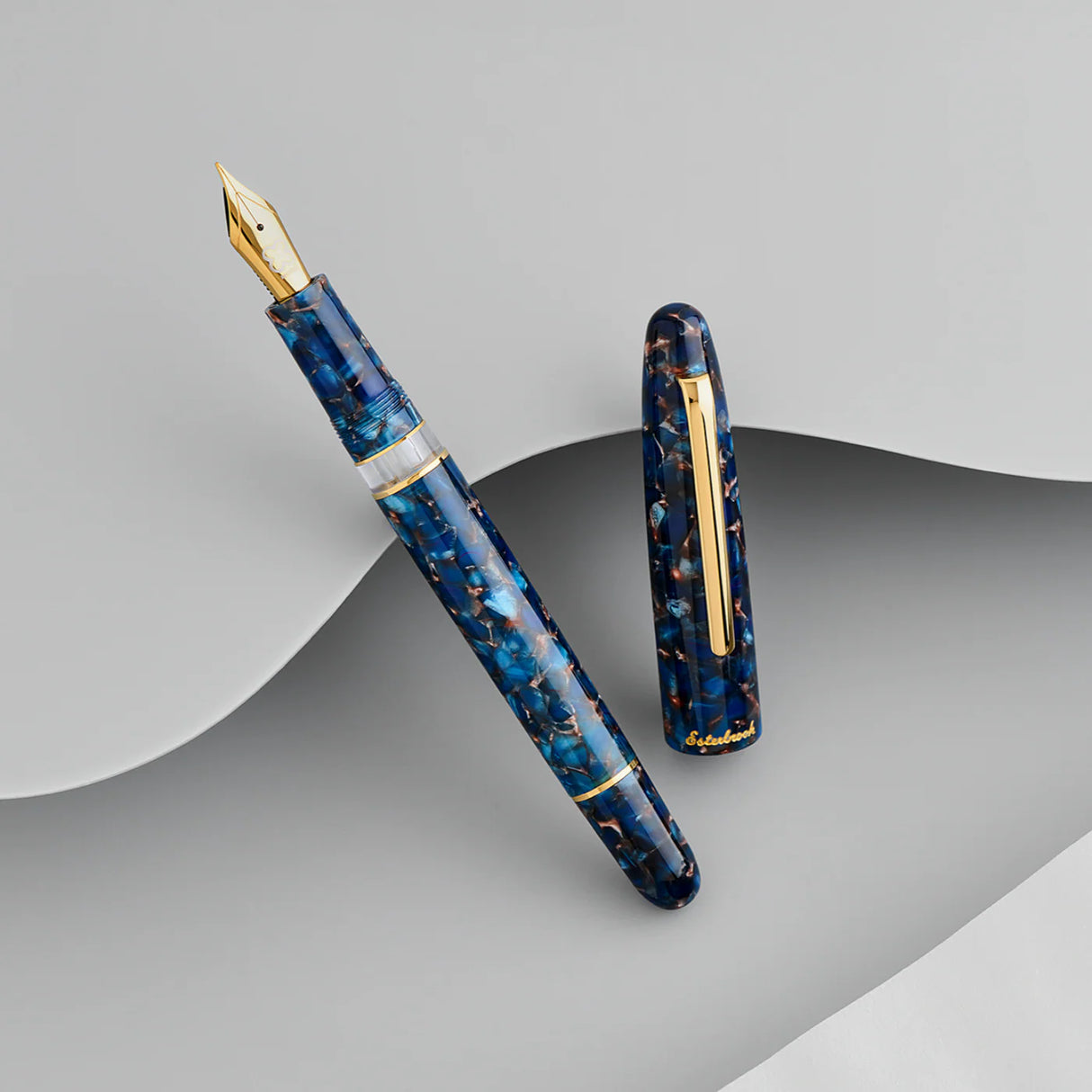 Esterbrook Estie Nouveau Bleu Trim Fountain Pen Collection