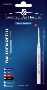 Ballpoint Pen Refill by FPH - Fits Montlblanc (Pack of 2)